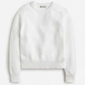 J crew Relaxed pullover sweater white